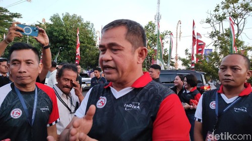 Kepala Staf TNI Angkatan Darat (KSAD) Jenderal TNI Maruli Simanjuntak saat ditemui di Denpasar, Bali, Jumat (31/5/2024). (Foto: Firizqi Irwan/detikBali)