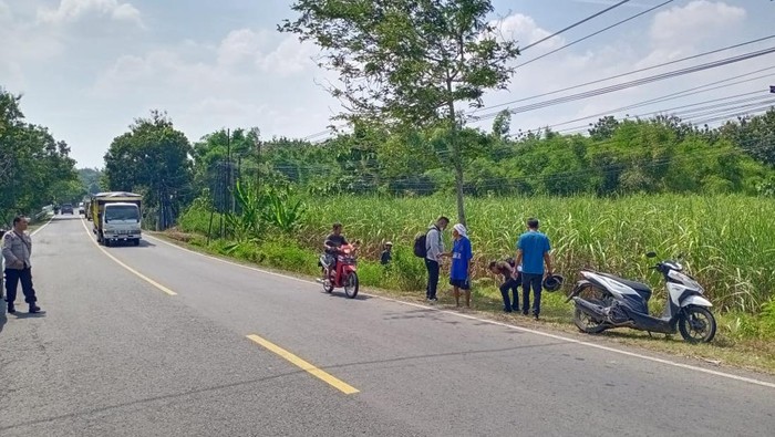 Lokasi pembegalan anak kades di Rembang pada Kamis (30/5/2024).