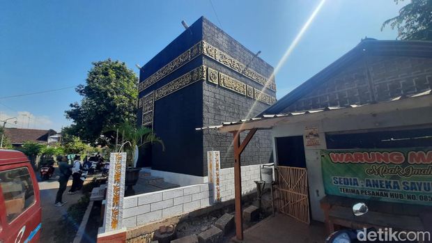 Musala berbentuk ka'bah yang ada di Desa Trangkil Kecamatan Trangkil, Pati, Jumat (31/5/2024).