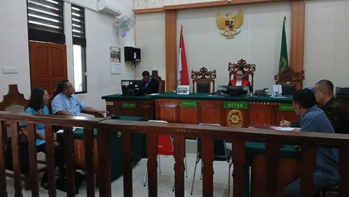 Jalannya sidang praperadilan Bendesa Adat Berawa di Pengadilan Negeri (PN) Denpasar pada Jumat (31/5/2024).