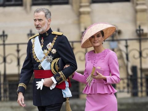 Raja dan Ratu Spanyol. (Foto: Mark Cuthbert/UK Press via Getty Images)