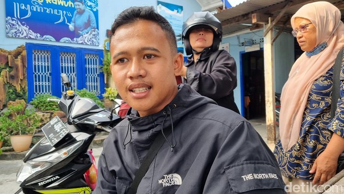Satpam SMP N 1 Kasihan, Wahyu Dito Ananda Putra (20) korban pengeroyokan pelajar, Jumat (31/5/2024).