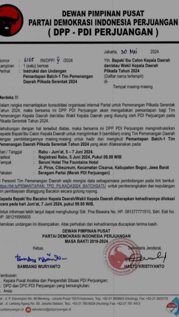 Surat PDIP