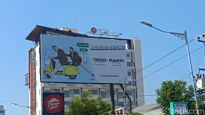 Balio Dico Ganinduto-Raffi Ahmad di Jalan Pandanaran, Semarang. Foto diunggah Sabtu (1/6/2024).