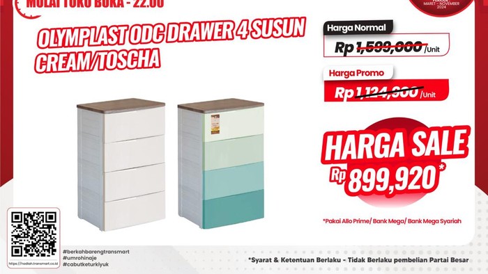 Cuma di Transmart Beli Lemari Susun Ada Potongan Rp 700 Ribu