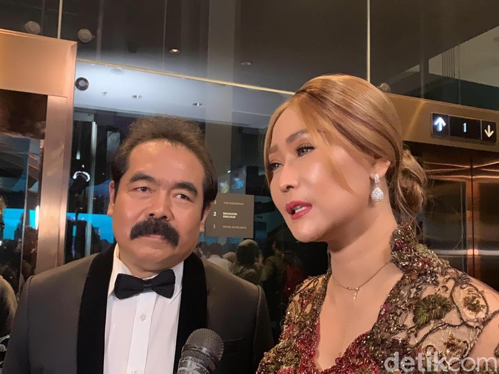 Inul Daratista dan Adam Suseno saat ditemui di kawasan Jakarta.