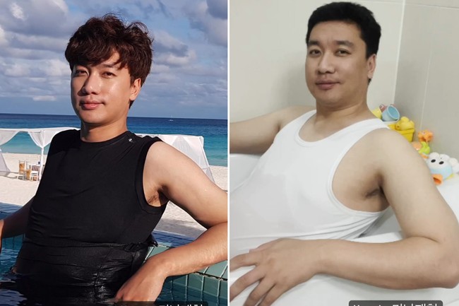 Foto kenangan lain juga menunjukkan Jung Jae Hyun sedang bersantai di pantai selagi minum mocktail. Sedangkan di masa sekarang hiburannya adalah mengenakan kaus singlet selagi makan mie instan. Adapun potretnya yang kini memilih berendam di bath tub yang dihiasi mainan anak-anak setelah berkeluarga. Foto: Instagram @star.jjj