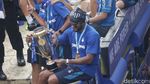 Lautan Biru Bobotoh Sambut Persib di Bandung