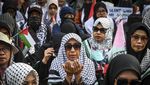 Massa Kembali Gelar Aksi Bela Palestina All Eyes On Rafah di Kedubes AS