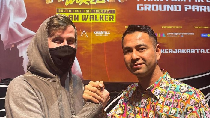 Raffi Ahmad dan Alan Walker.