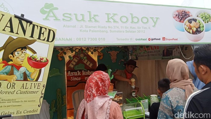 Salah satu stand UMKM di Palembang.