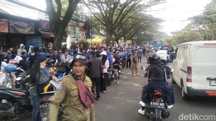 Situasi jalan Pasteur sebelum arak-arakan Persib Bandung, Sabtu (1/6/2024).