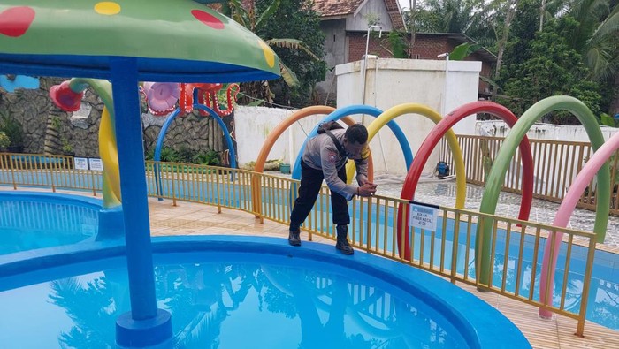 TKP Aisyah Bilqis (6) meninggal karena tenggelam di salah satu wahana air di Musi Rawas