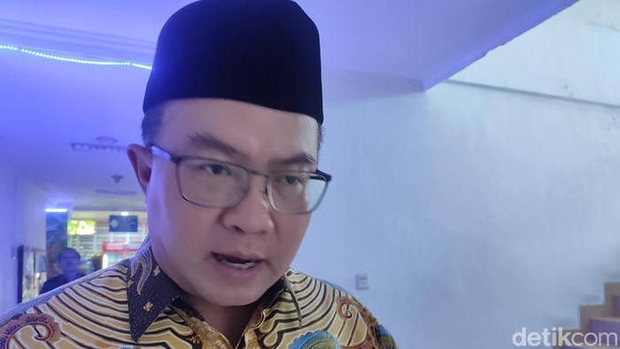 Arief Satria, Rektor IPB yang juga ditunjuk sebagai Wakil Pansel KPK, saat ditemui di Denpasar, Bali. Minggu (2/6/2024). (Foto: Ahmad Firizqi Irwan/detikBali)