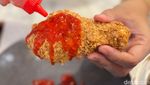 Begini Sensasi Makan Es Krim Ayam Goreng yang Manis Legit
