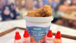 Begini Sensasi Makan Es Krim Ayam Goreng yang Manis Legit