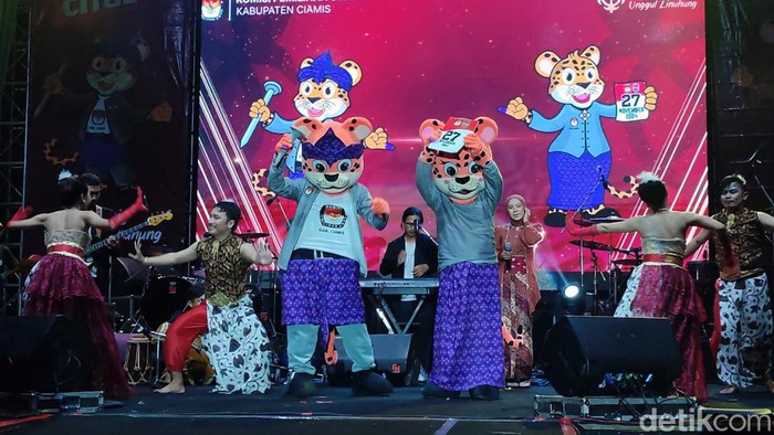 Maskot Pilkada Ciamis Cital dan Citul diluncurkan KPU Ciamis.