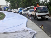 Perbaikan Jalan Nasional Pantura Demak Terus Dikebut