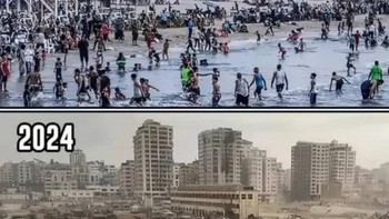 Tercatat selama lebih dari tujuh bulan perang antara Israel dan hamas, menurut Kementerian Kesehatan di Gaza sedikitnya da 36.224 orang tewas di Wilayah Gaza. Foto: TikTok/shah_story1/geopizza