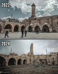 potret sedih gaza sebelum dan setelah dibombardir israel