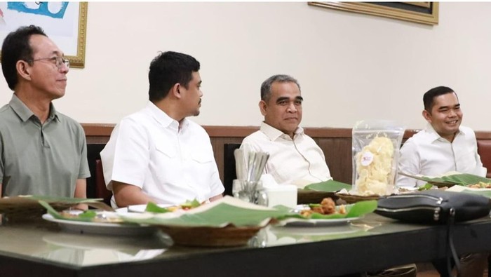 Sekjend DPP Gerindra Ahmad Muzani bertemu dengan Wali Kota Medan Bobby Nasution (Dok. Instagram @ihwan_ritonga)