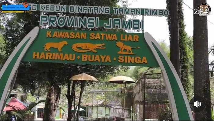 Taman rimbo zoo area bagian satwa liar