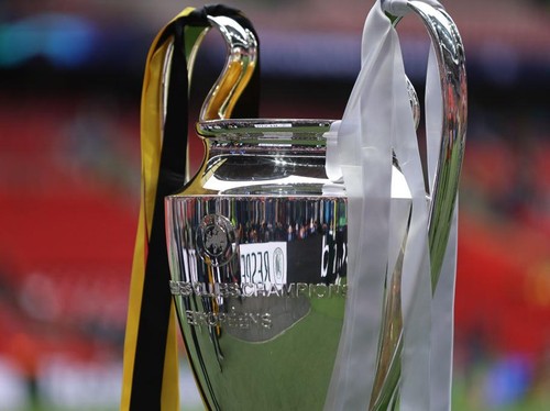 LONDON, UNITED KINGDOM - JUNE 01: The Champions League trophy is displayed ahead of the UEFA Champions League Final between Borussia Dortmund and Real Madrid at Wembley Stadium in London, United Kingdom on June 1, 2024. (Photo by Ibrahim Ezzat/Anadolu via Getty Images)