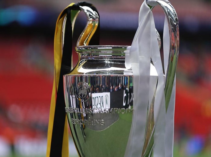LONDON, UNITED KINGDOM - JUNE 01: The Champions League trophy is displayed ahead of the UEFA Champions League Final between Borussia Dortmund and Real Madrid at Wembley Stadium in London, United Kingdom on June 1, 2024. (Photo by Ibrahim Ezzat/Anadolu via Getty Images)