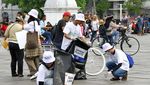 Aksi Bersih-bersih Sampah di Kota Tua Jakarta