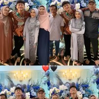 Orangtua serta keluarga Cimoy dan kekasihnya tampak hadir memberikan doa restu. Cimoy dan kekasihnya pun banjir ucapan selamat serta doa dari para kerabat dan netizen. Foto: Instagram/@cimoynuraini_wjy