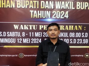 KPU: 1 Calon Perseorangan Pilkada Pandeglang Tak Penuhi Syarat Administrasi