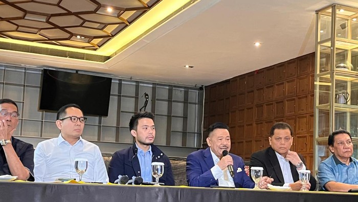 Konferensi pers Otto Hasibuan (Rumondang/detikcom)