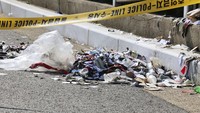 JCS mengatakan sejak kampanye dimulai pada hari Selasa, sekitar 900 balon telah diluncurkan. Sejauh ini, barang-barang tersebut ditemukan mengandung sampah seperti puntung rokok, kertas bekas, potongan kain, dan plastik, namun tidak ada zat berbahaya yang ditemukan. (Im Sun-suk/Yonhap via AP)