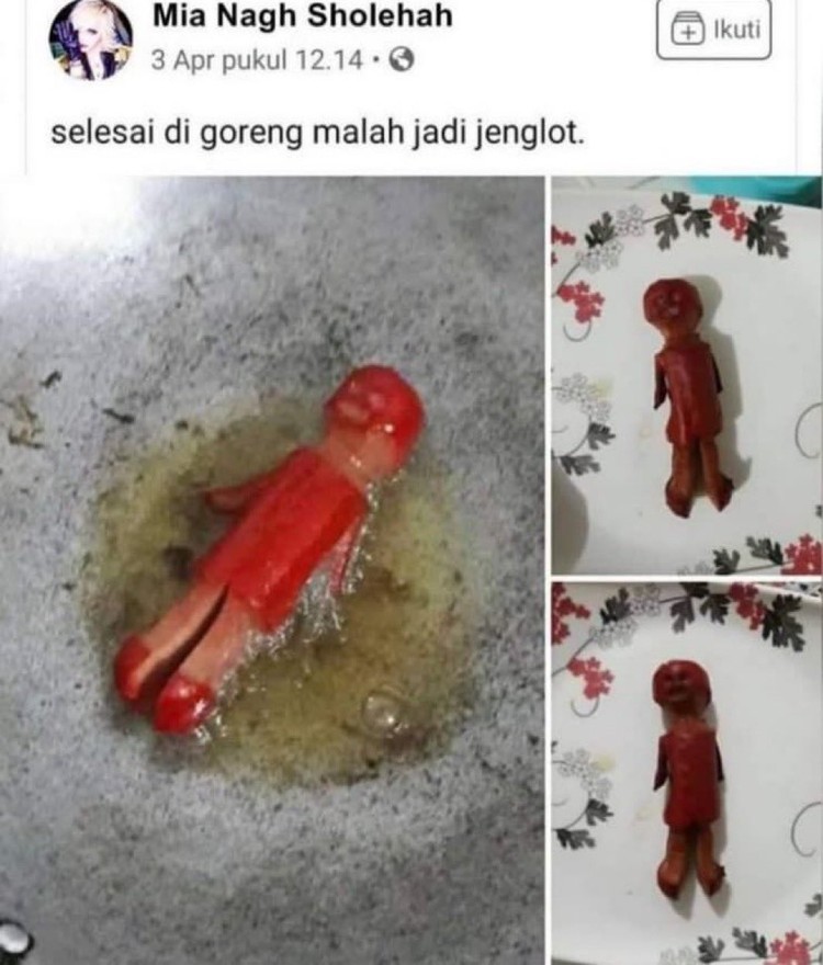 Kita tidak bisa mengontrol 100% apa yang ada di internet, karena itu, ada saja hal random yang mungkin lewat di timeline. Kayak yang berikut ini.