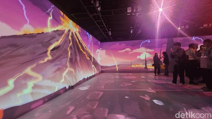 Video mapping imersif 'Wonderspace' dihadirkan di Stasiun MRT Bundaran HI, Jakarta. Video ini menghadirkan lima destinasi wisata super prioritas di Indonesia.