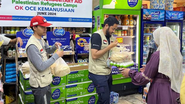 OK OCE Kemanusiaan Salurkan Bantuan Sembako untuk Gaza (dok.ist)