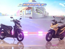 Penampakan All New Honda BeAT, Punya Fitur Smart key dan Alarm