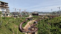 Kawasan Inti Pusat Pemerintahan (KIPP) di Ibu Kota Nusantara (IKN) yang juga dibangun menggunakan pasokan green cement dari SIG. Foto: Dok Semen Indonesia (SIG)