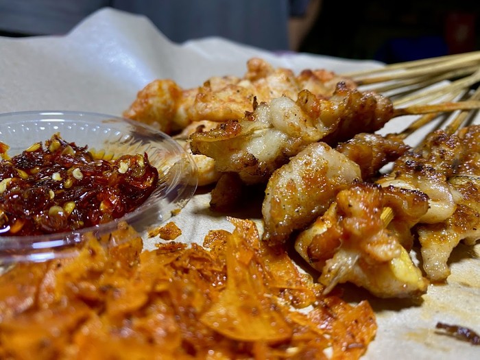 Sate asin pedas Sate asin pedas