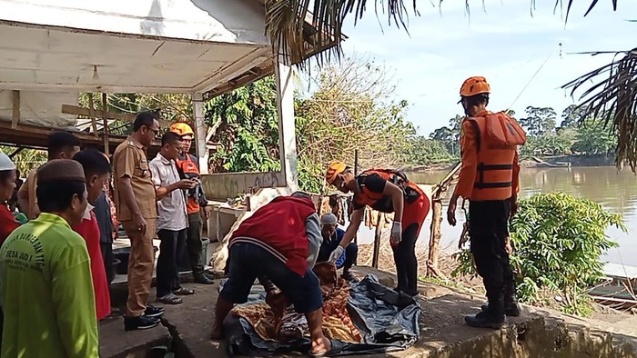 Tim SAR gabungan menemukan jenazah Hanafia yang tewas di Sungai Ogan.