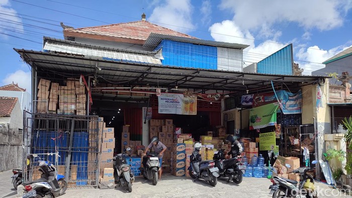 Toko Moning Grosir di Jalan Gunung Lempuyang, Desa Tegal Kertha, Kecamatan Denpasar Barat, Kota Denpasar. (Ahmad Firizqi Irwan/detikBali)