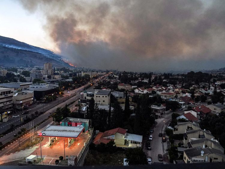 Diserang Hizbullah, Hutan di Kiryat Shmona Israel Terbakar