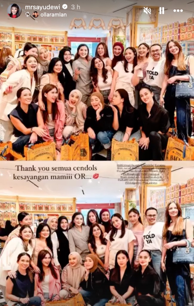 Geng Cendol yang berisi para artis sultan terlihat kembali berkumpul untuk arisan. Gaya para anggotanya pun menarik untuk dibahas, terutama tas-tas yang dikenakan mereka di acara arisan geng cendol tersebut. Foto: Instagram