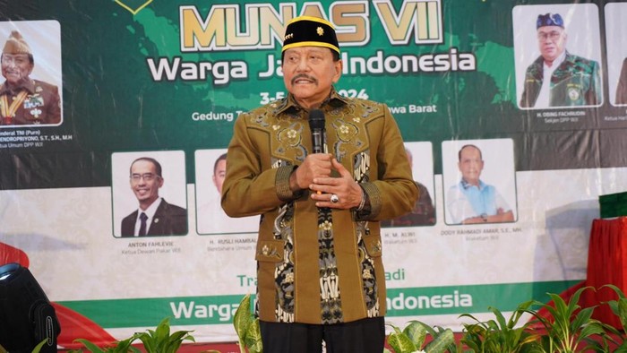 Hendropriyono di acara Munas WBI (Devi/detikcom)