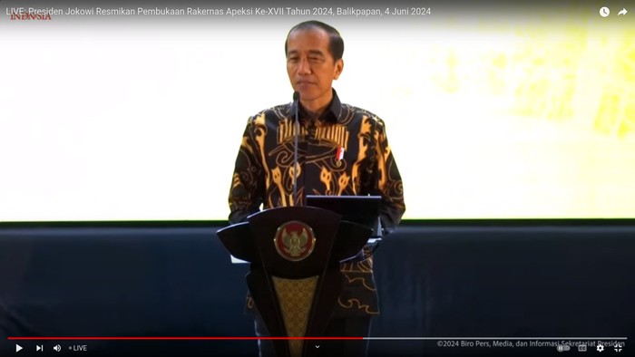 Jokowi di APEKSI 2024