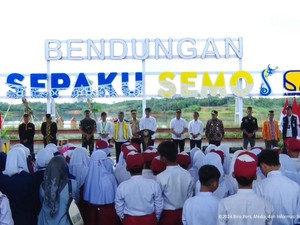 Jokowi Resmikan Bendungan Sumber Air Minum di IKN, Telan Biaya Rp 836 M
