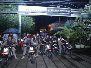 Kapolsek Mampang Pimpin Patroli Skala Besar, Antisipasi Gangguan Kamtibmas