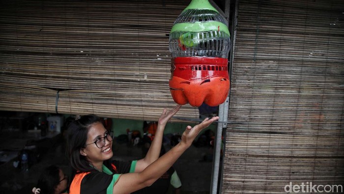Karya Seni dari Limbah Galon Plastik ala UPS Badan Air Karya Seni dari Limbah Galon Plastik ala UPS Badan Air