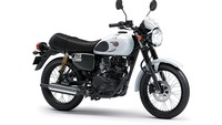 Sementara warna W175 Cafe yaitu Pearl Storm Gray, serta Pearl Crystal White. Foto: Dok. Kawasaki Motor Indonesia (KMI)