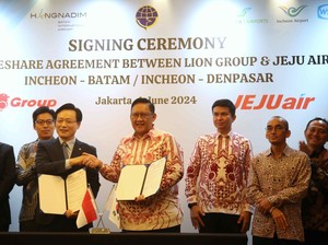 Lion Group MoU dengan Jeju Air, Terbangi Rute Incheon-Batam & Incheon-Denpasar